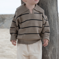 Bonfire Knit Pullover - Taupe