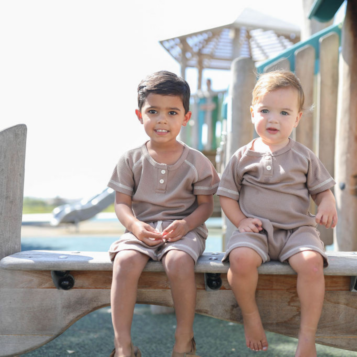 Waffle Play Set - Pebble