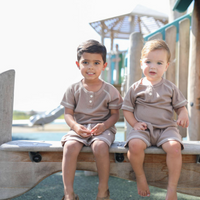 Waffle Play Set - Pebble