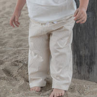 Seaside Striped Pants - Ivory