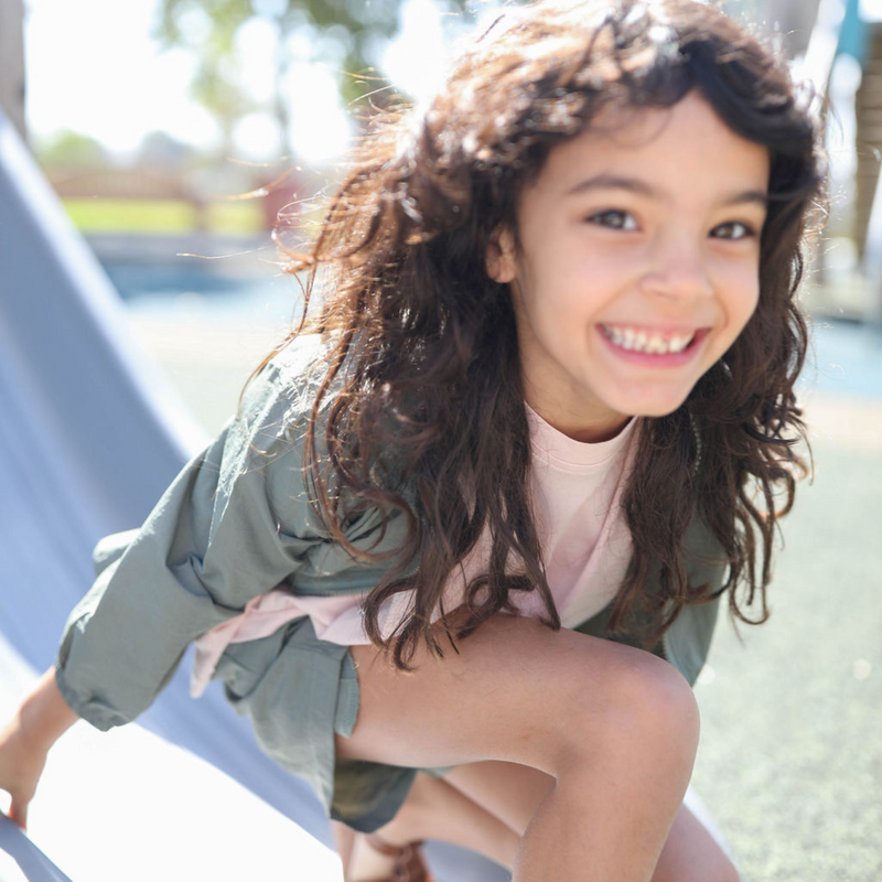 Windbreaker & shorts set - Eucalyptus