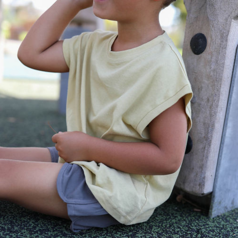 Muscle tee - yellow