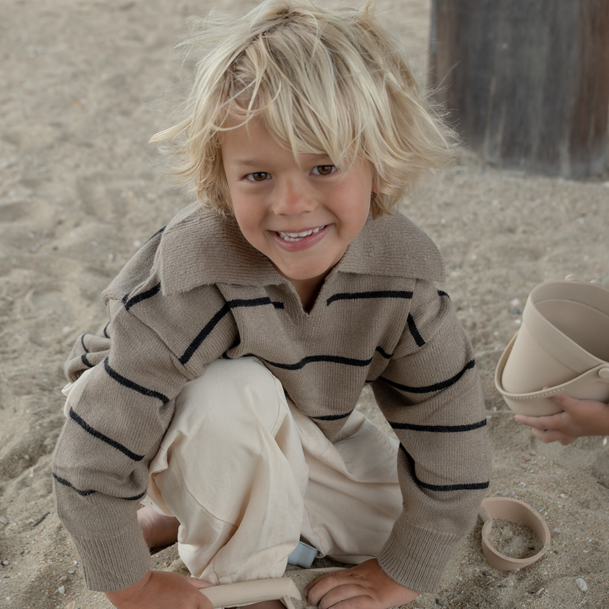 Bonfire Knit Pullover - Taupe