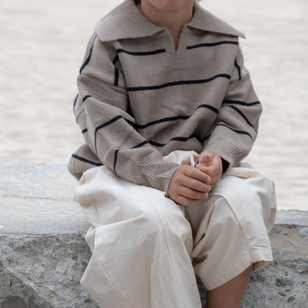 Bonfire Knit Pullover - Taupe