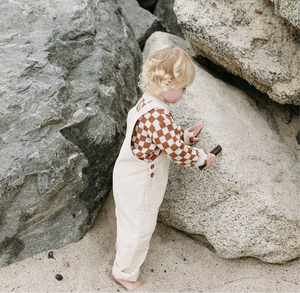 Corduroy Overalls - Oat