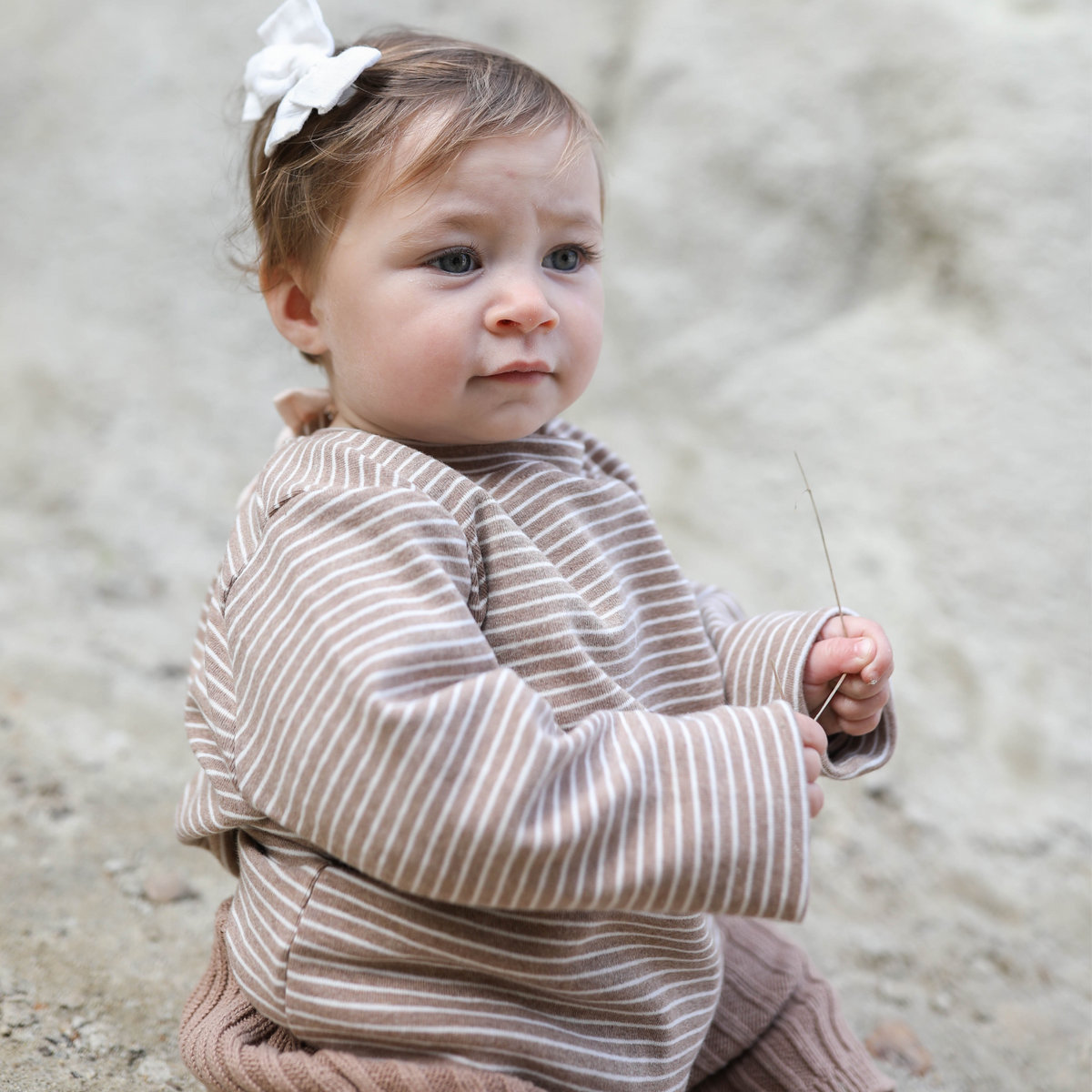 Long Sleeve Striped Shirt - Driftwood