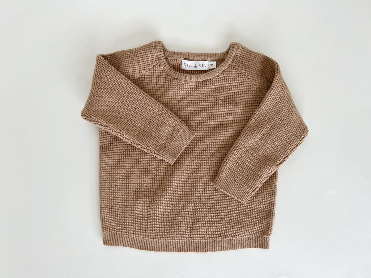 Knit Long Sleeve & Legging Set - Tan