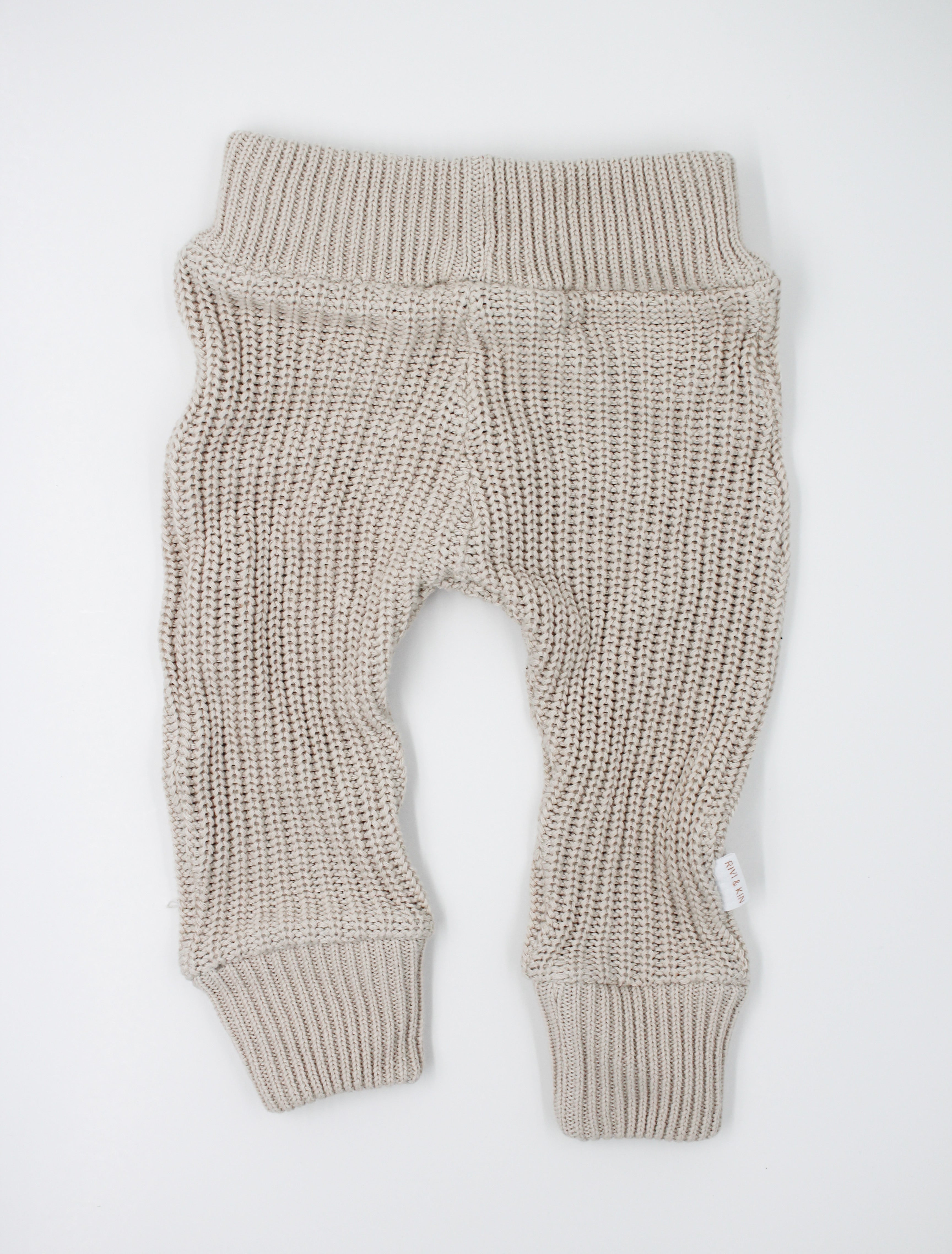 Cotton Knit Jogger - Sand JOGGER Rivi & Kin 